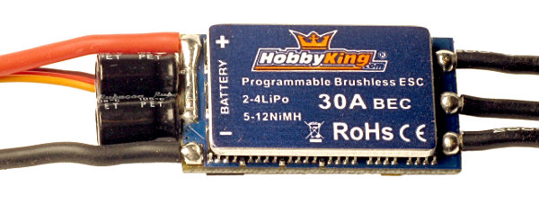 HobbyKing 30A BlueSeries
          Brushless Speed Controller