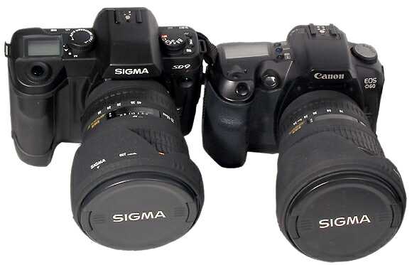 Sigma SD9 и Canon EOS D60